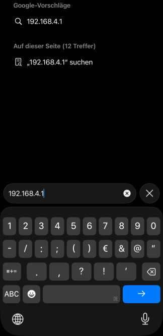 V prohlížeči otevřete 192.168.2.1